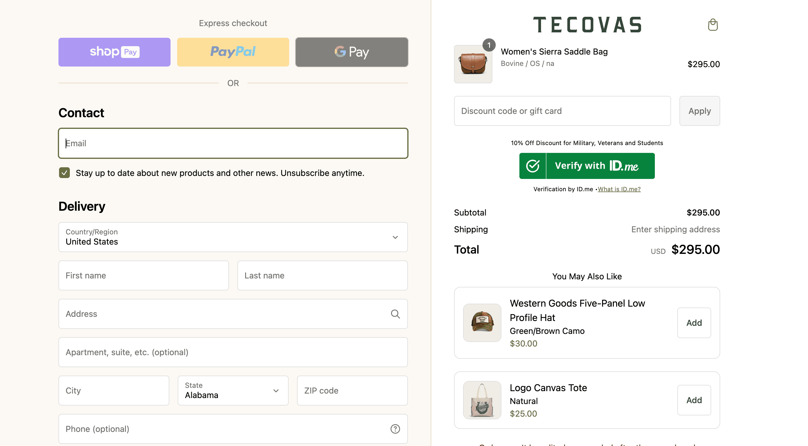 How to apply Tecovas coupon code